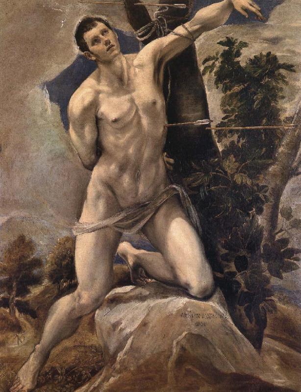 El Greco St Sebastian Sweden oil painting art